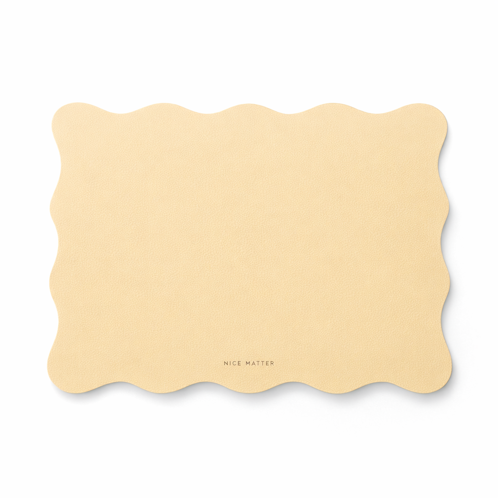Buttercream Scalloped Placemat