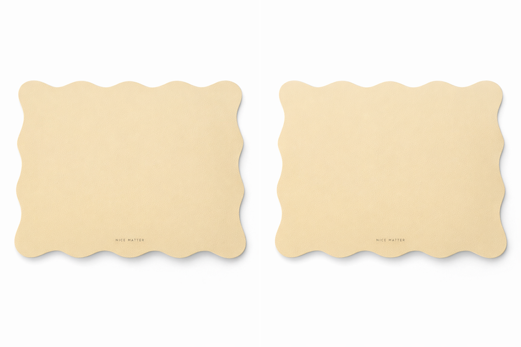 Buttercream Scalloped Placemat