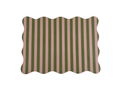 Olive Rosa Striped Scalloped Placemat